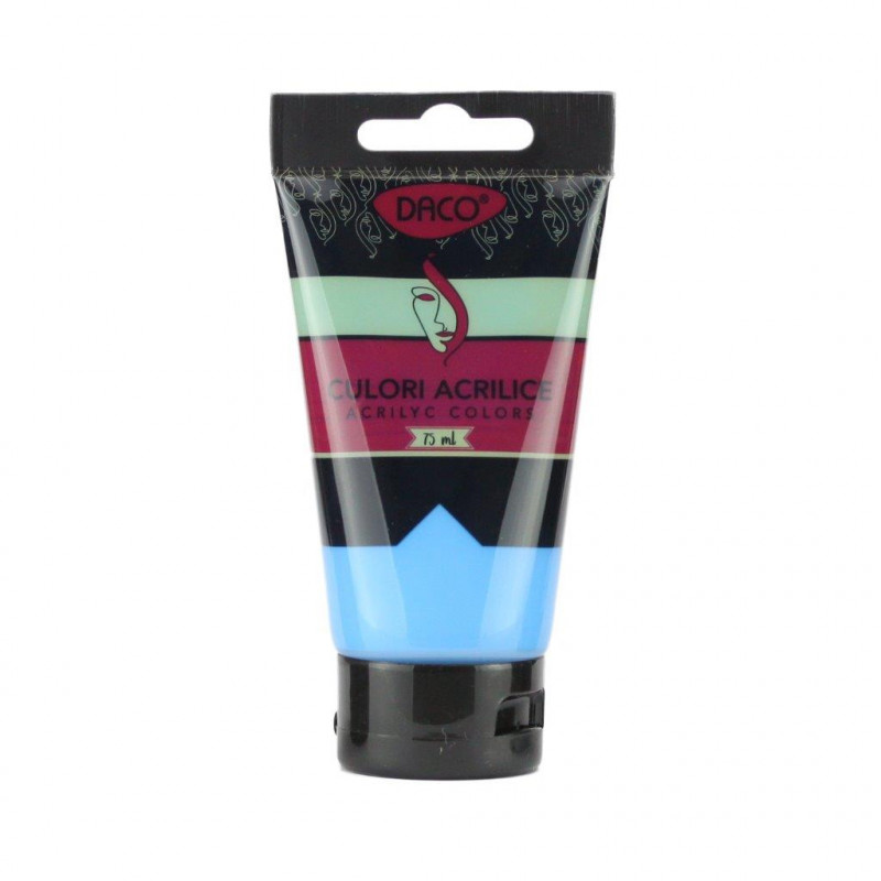CULORI ACRIL 75ML DACO ALBASTRU CERULEUM CU375AC 
