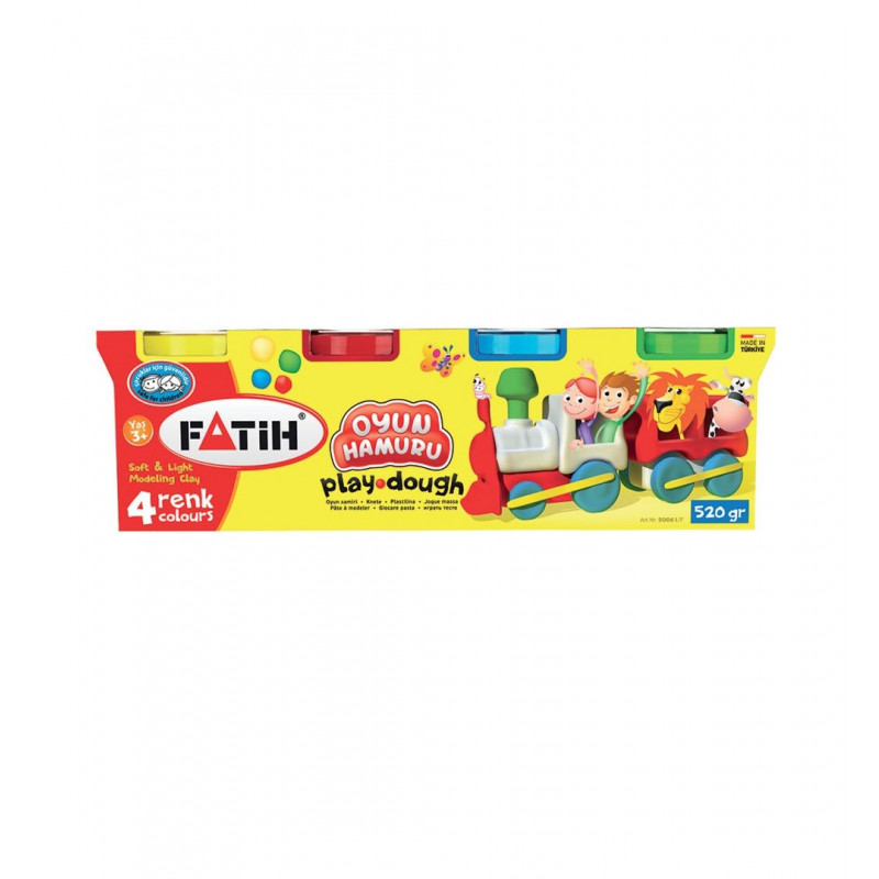 PLASTILINA USOARA MODELING DOUGH 4X130 G FATIH