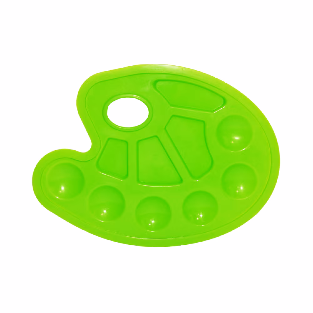 Paleta de pictura verde