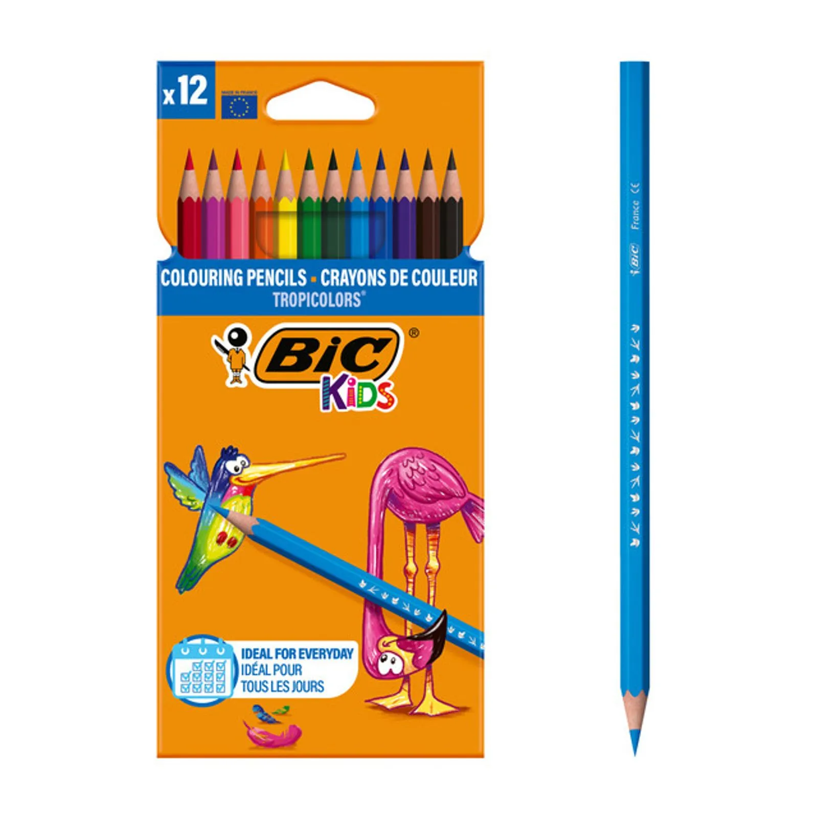 Creioane colorate Bic Tropicolors 12 buc