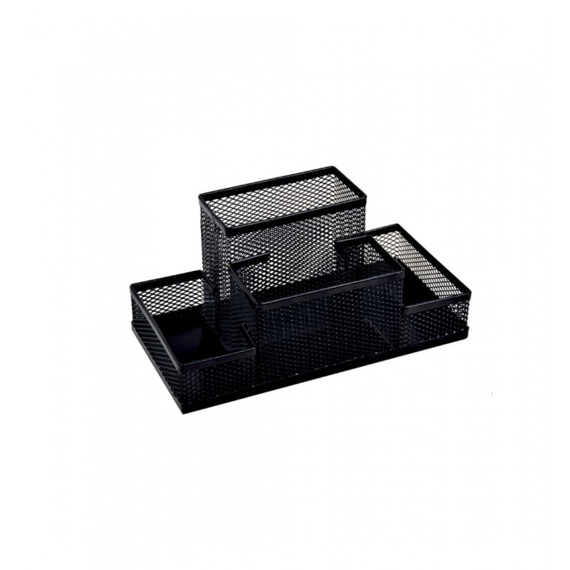 SUPORT BIROU 4 COMPARTIMENTE ECADA NEGRU 95004N