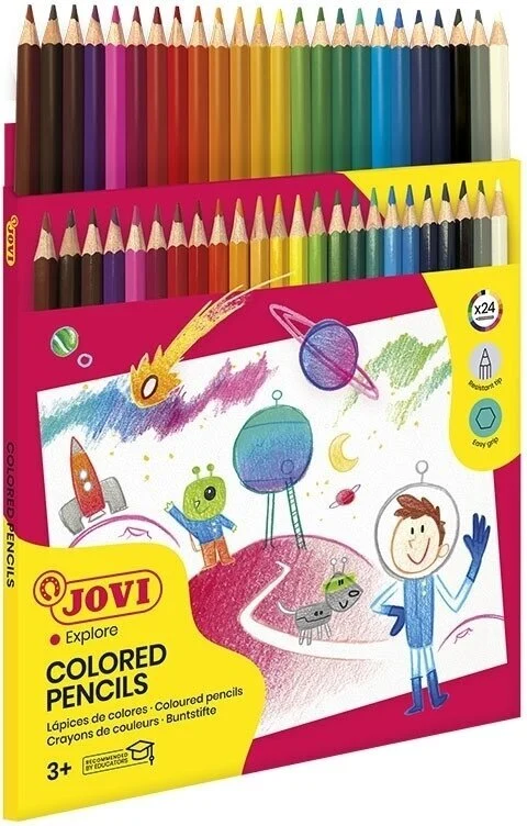 Creioane color din lemn JOVI