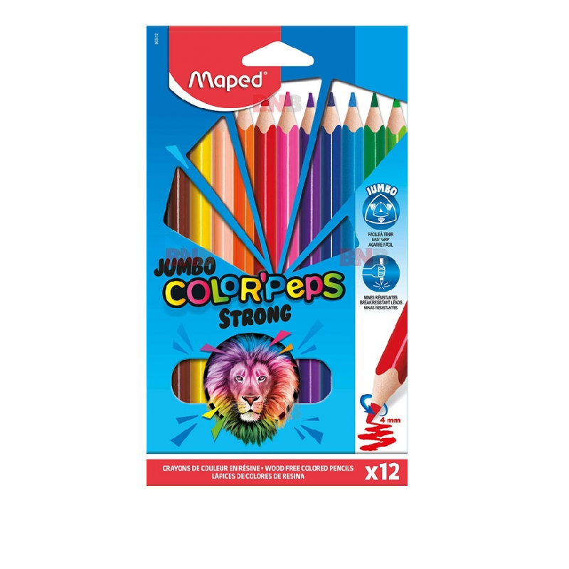 Creioane Colorate Jumbo Color Peps